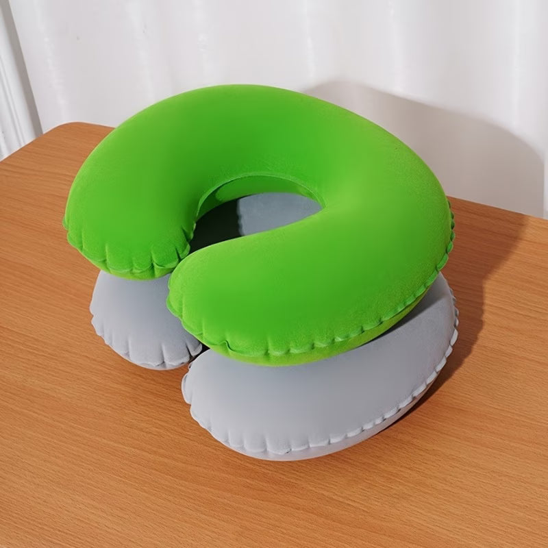 Inflatable U-Shaped Travel Neck Pillow