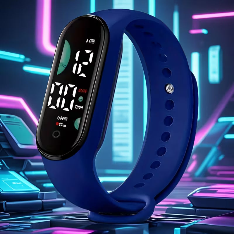 LED Digital Sports Watch – Unisex Colour Display