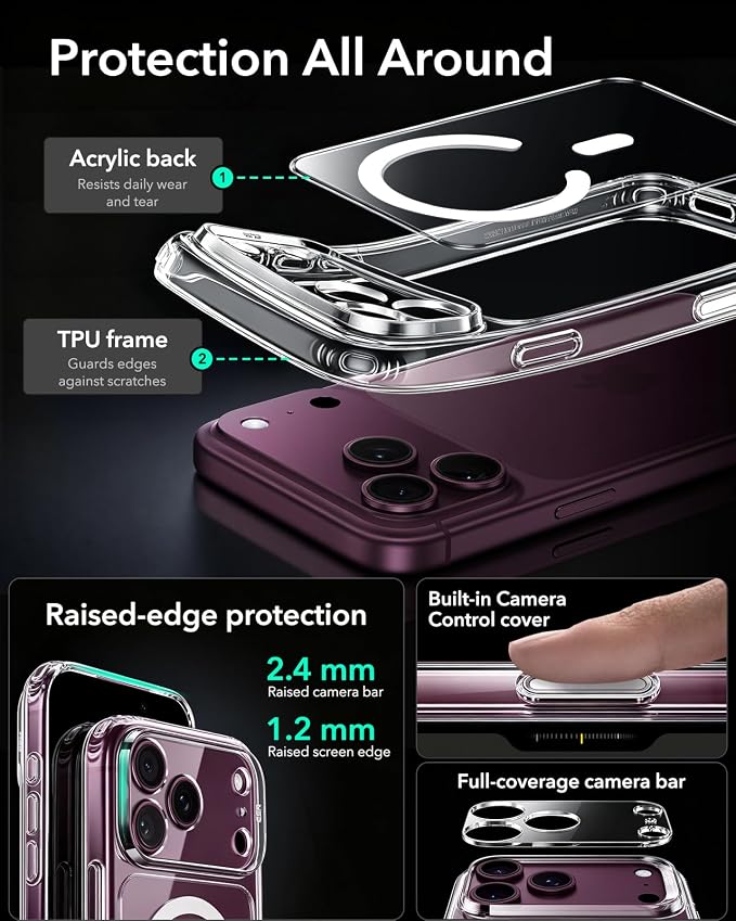 Clear Magnetic Case for iPhone 18 Pro / 18 Pro Max