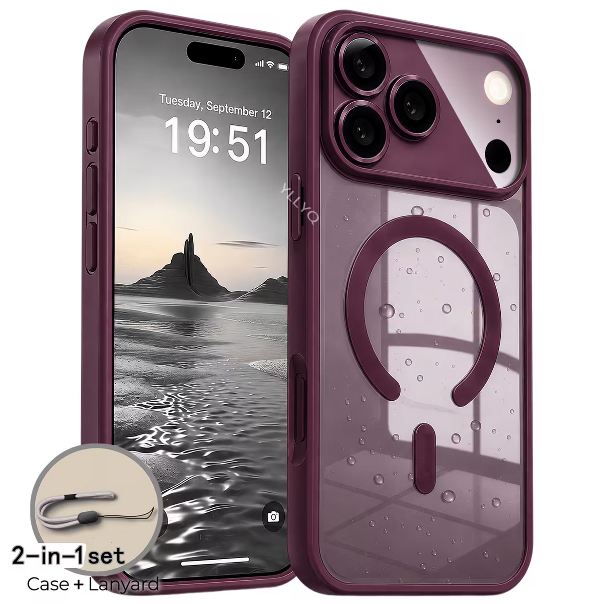Burgundy Protective Case for iPhone 18 Pro Max
