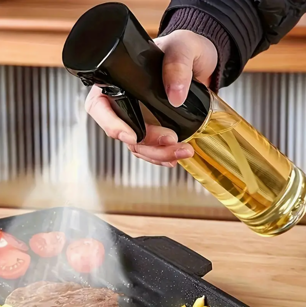 2-in-1 Oil Spray Bottle & Dispenser