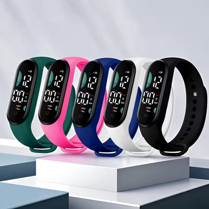 LED Digital Sports Watch – Unisex Colour Display