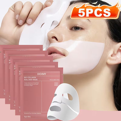 Collagen Hydrating Face Sheet Masks – 5 Pack