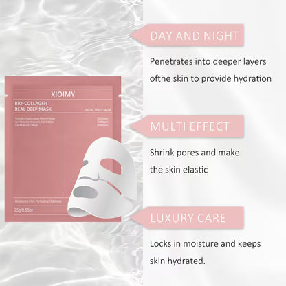 Collagen Hydrating Face Sheet Masks – 5 Pack