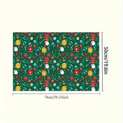 Christmas Wall Decoration Stickers &amp; Wrapping Paper (2pcs)