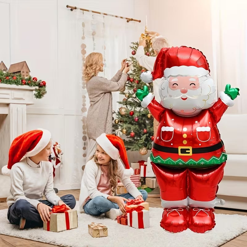 Giant Standing Santa Claus Foil Balloon