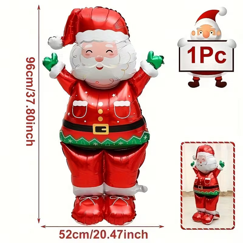 Giant Standing Santa Claus Foil Balloon
