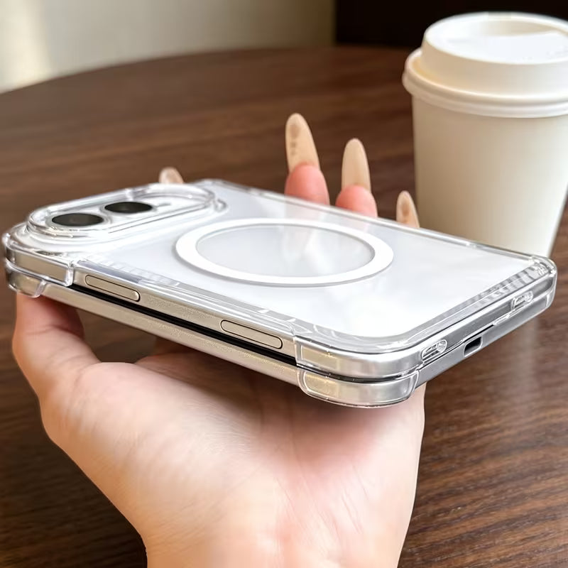 Ultra-Thin Clear Magnetic Case for iPhone Duo