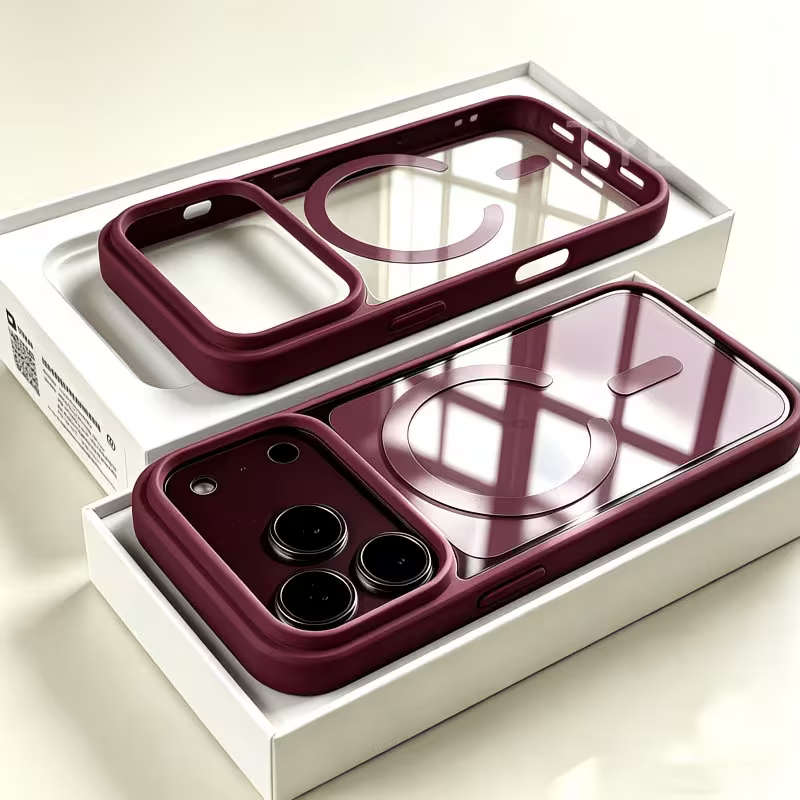 Burgundy Protective Case for iPhone 18 Pro Max