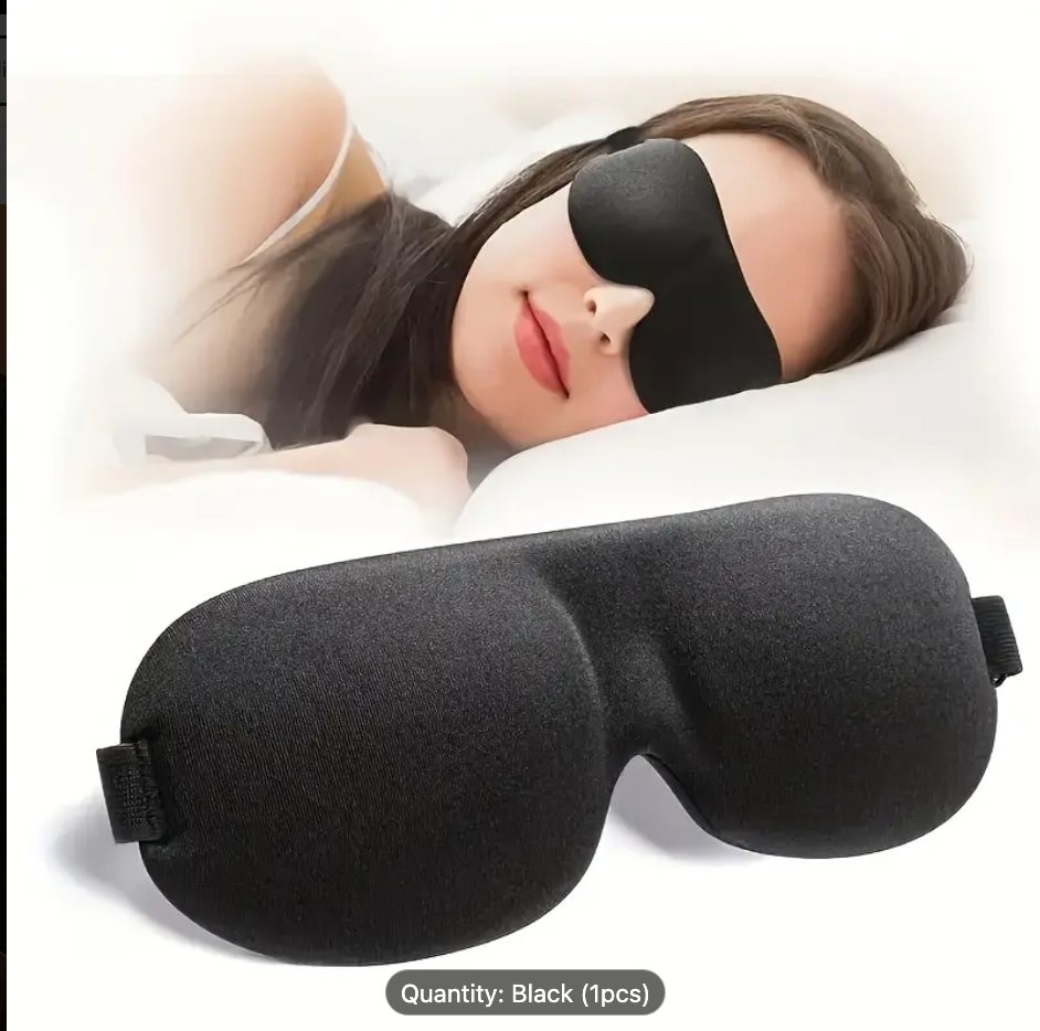 3D Contoured Blackout Sleep Mask