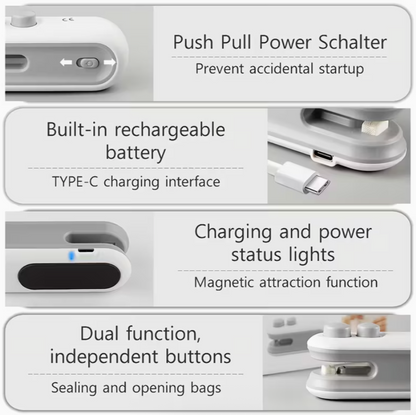 USB Rechargeable Handheld Bag Sealer