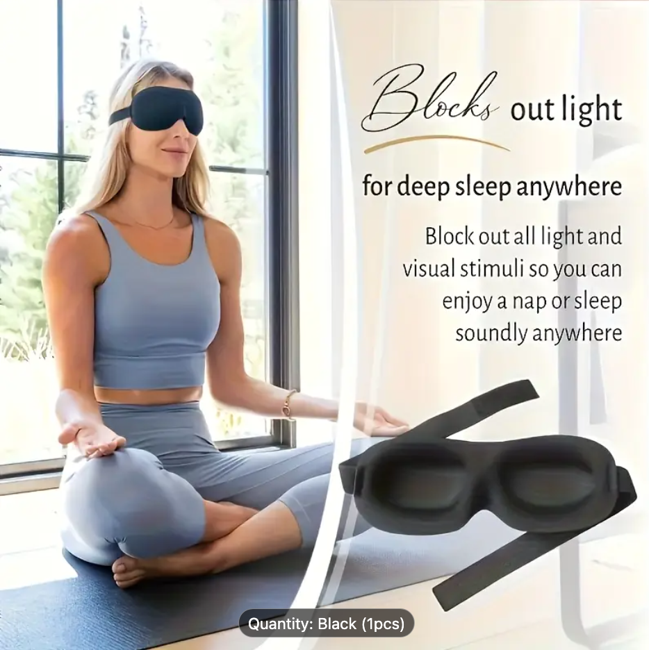 3D Contoured Blackout Sleep Mask