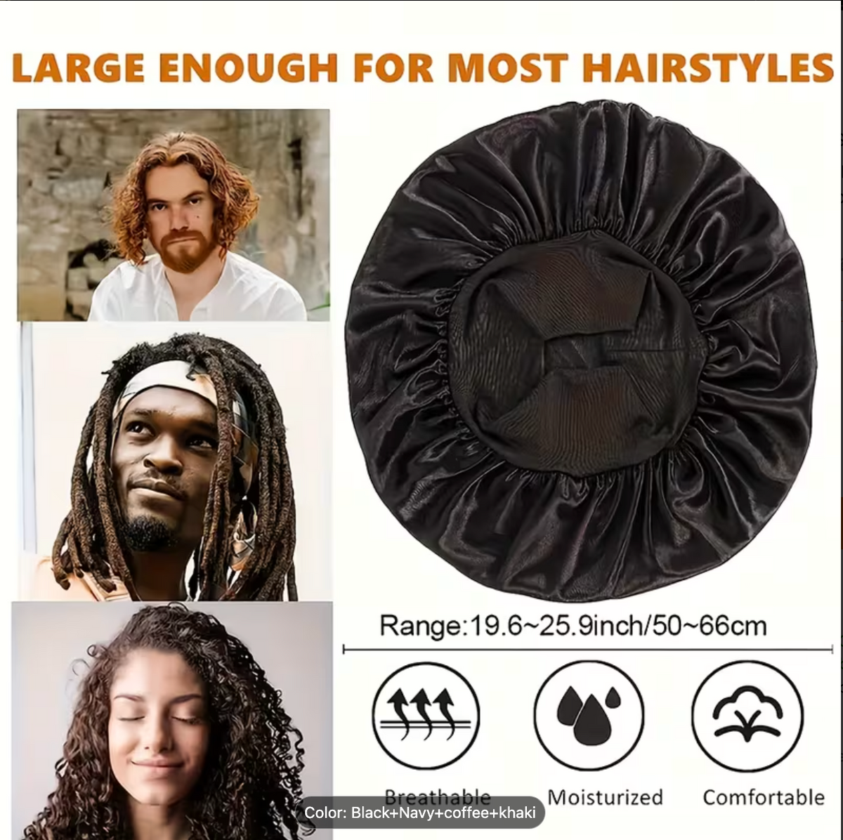Satin-Lined Sleep Beanie – Hair Protection Night Cap