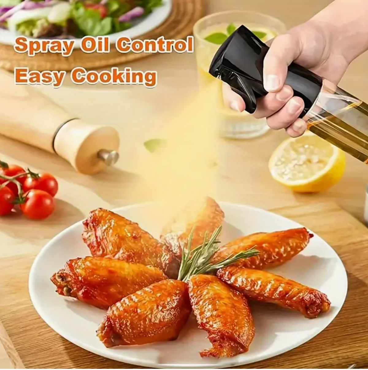 2-in-1 Oil Spray Bottle &amp; Dispenser
